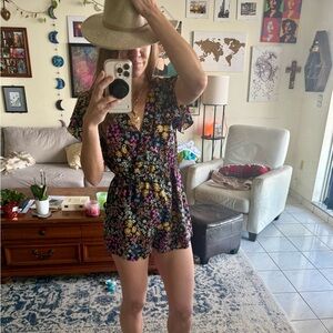 SHEIN Multicolor Floral Romper